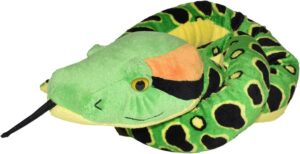 Green Anaconda Snake Plush Toy ™ 54-Inch Stuffed Animal, Soft & Huggable Wildlife Plushie