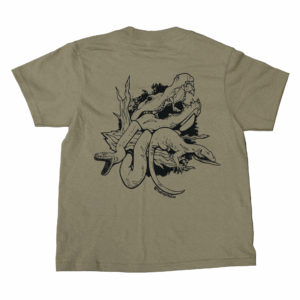 Kids The Reptile Zoo T-Shirt ™ Tan with Hand-Drawn Reptile Design